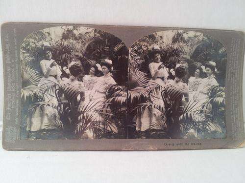 Stereoscopic Photograph Card (Gossip Over The Tea-cup)