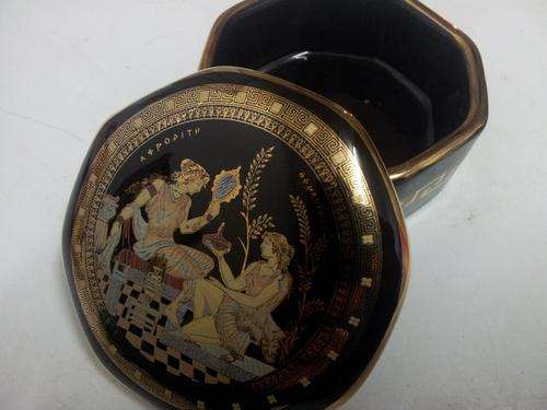 Lovely Black and Gold Trinket Box