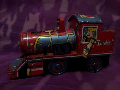 A Fairyland Loco Tin Toy by Daiya Japan