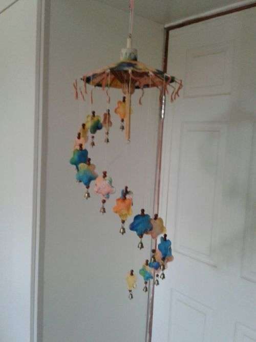 Umbrella Mobile or Wind-Chimes Flowers Style.