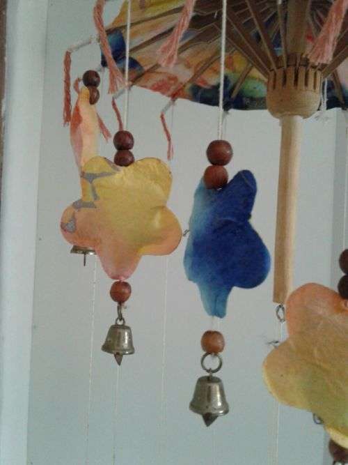 Umbrella Mobile or Wind-Chimes Flowers Style.