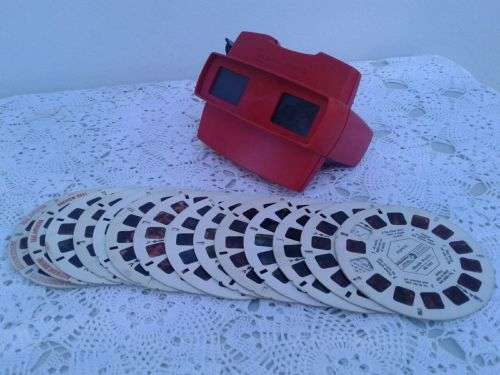 BACK TO THE 80's Vintage View Master 3D + 12 Skyfies