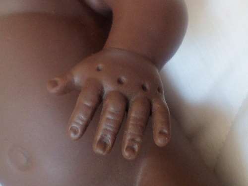 Vintage 1950s Baby Doll, Soft Rubber, Brown Eyes ( no Squeaker)