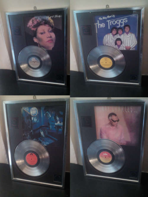 4 Framed Platinum Music Awards