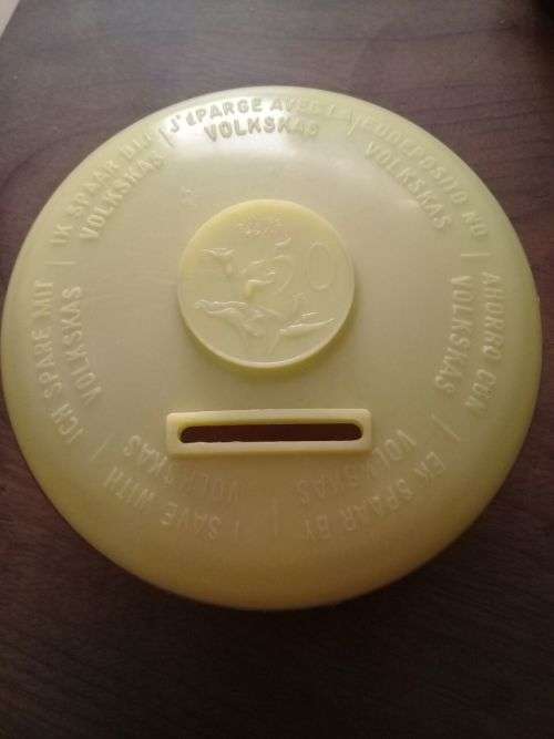 Small Volkskas Money Box for 50c Coins
