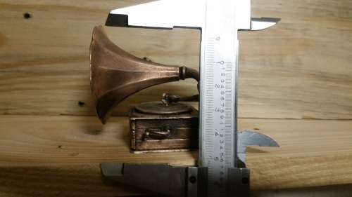 Miniature Gramophone Dollhouse Accessory and Pencil Sharpener