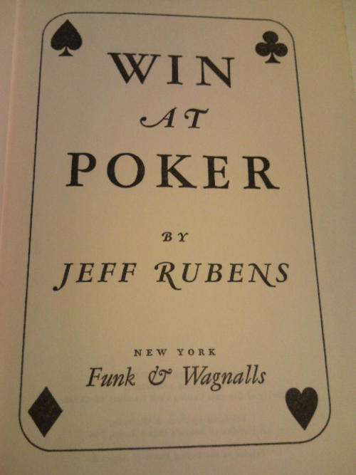 Win At Poker - Jeff Rubens