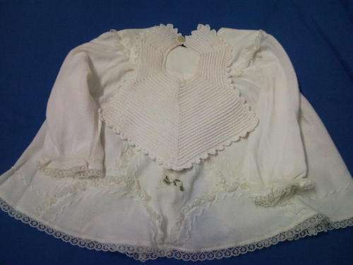 Vintage Baby Dress and Crochet Bib