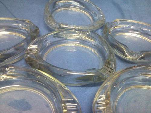 6 Glass Restaurant/Pub Ashtrays