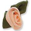 Fabric roses large - pink (5)