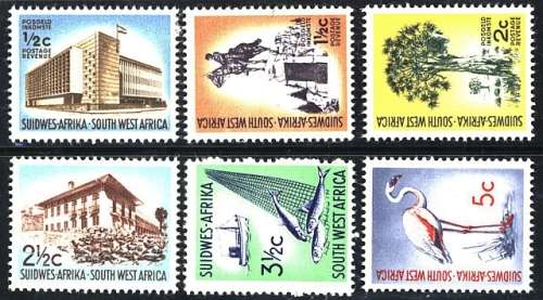 SWA. 1962-66.Group II. No Wmk. Set of 6 u/m.