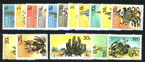 SWA. 1973 2nd Definitive Issue. Set of 16 U/M