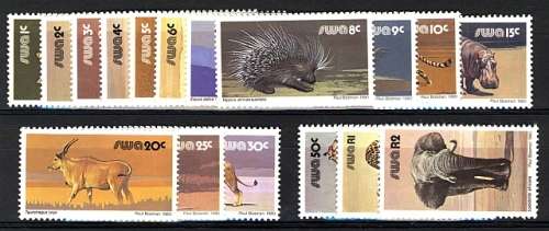 SWA. 1980 Definitives original set of 17. U/M