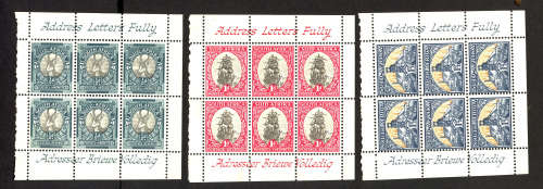 South Africa. Booklet No 20.One pane of each value.
