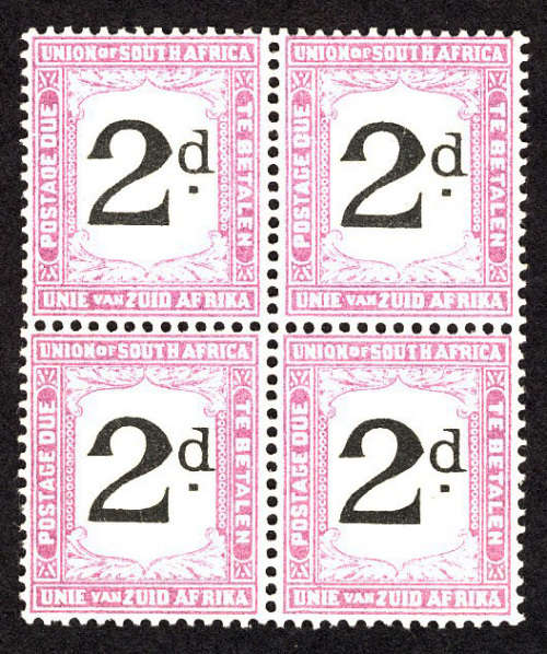 South Africa. 1922-26. 2d Variety "POSTAOE" m/m