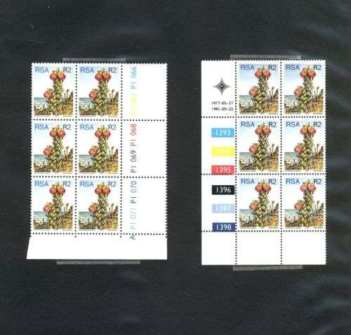 RSA. 1977 Definitive Control Blocks. Complete set