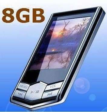 8GB Slim 1.8"LCD MP3 MP4 FM Radio Video Player