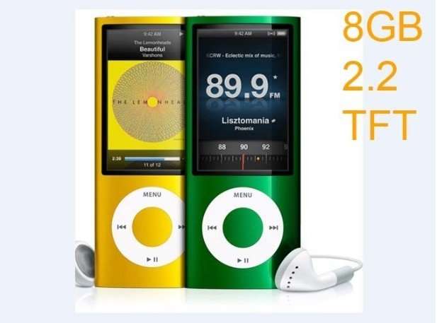 8GB MP3 MP4 VIDEO PLAYER WITH FM, CAMERA, GRAVITY SENSOR