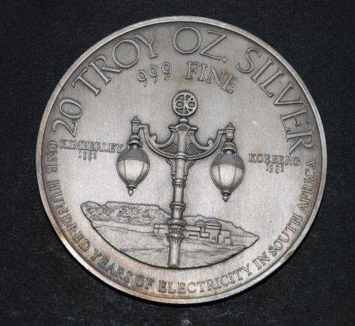 WOW 20 TROY OUNCE Pure Silver Bullion .999 - One Hundred Years of Electricity