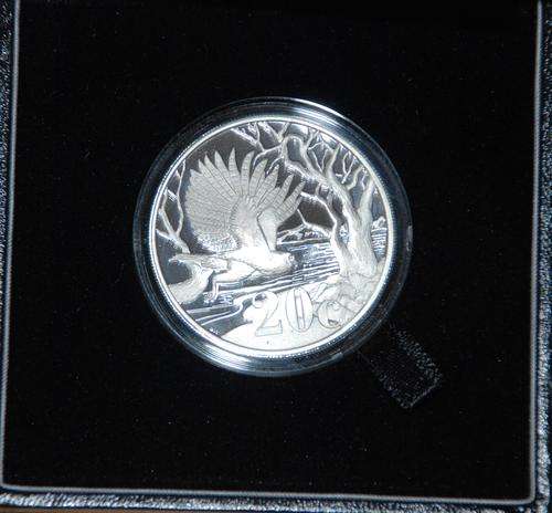 WOW 2012 Peace Parks Series - Pels Fishing Owl 20 Cent Coin (1oz) Sterling Silver