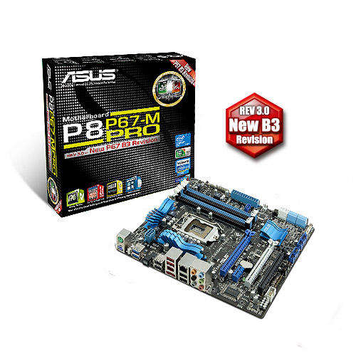 ASUS P8P67-M PRO - INTEL P67 CHIPSET (NEW B3 STEPPING) - LGA 1155