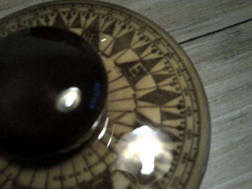 Vintage Nautical ceramic Cookie jar or ice bucket  with compass lid