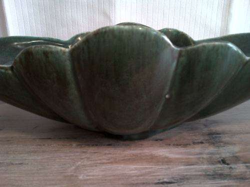 Large vintage Lucia ware oval  Boat vase