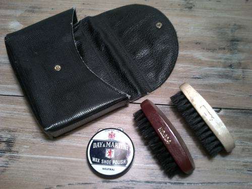 Vintage Day and Matin's Shoe polish set with original pouch