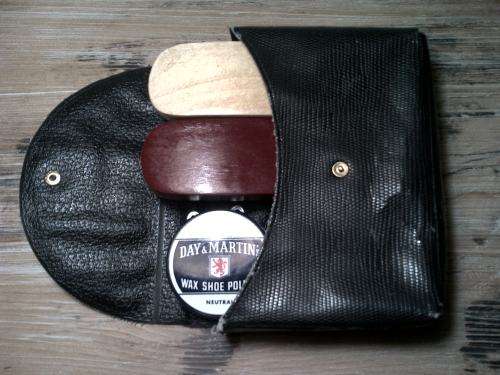 Vintage Day and Matin's Shoe polish set with original pouch