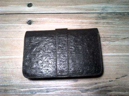 Vintage Mens brown real leather wallet