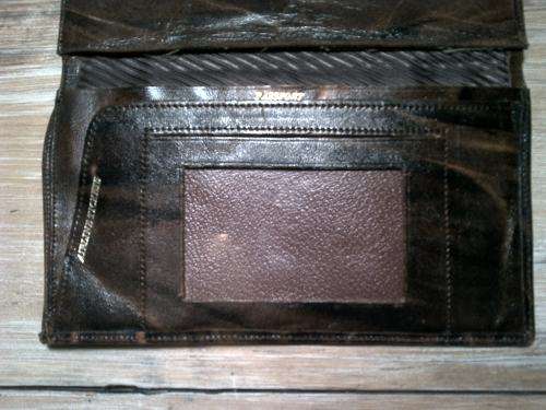 Vintage Bushbuck genuine leather Passport wallet