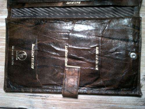 Vintage Bushbuck genuine leather Passport wallet