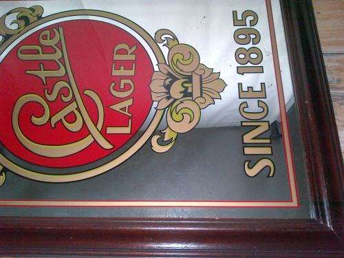 Big Vintage Castle Lager framed Mirror