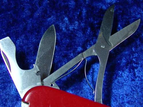 Vintage Swiss  "Officier Suisse"  Multi Blade red cross Army pocket Knife