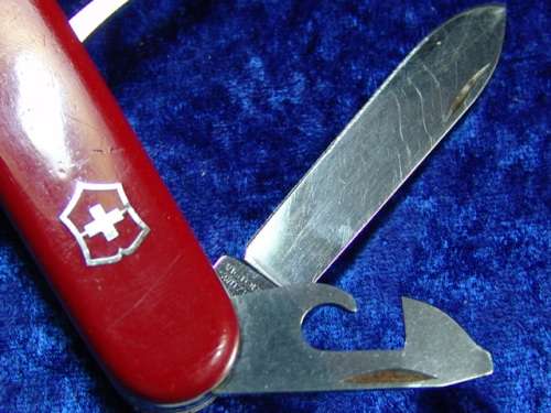 Vintage Swiss  "Officier Suisse"  Multi Blade red cross Army pocket Knife