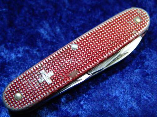 Vintage Victorinox Red Swiss multi Blade Army pocket Knife