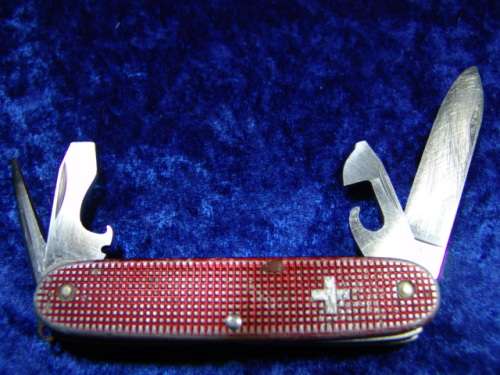 Vintage Victorinox Red Swiss multi Blade Army pocket Knife