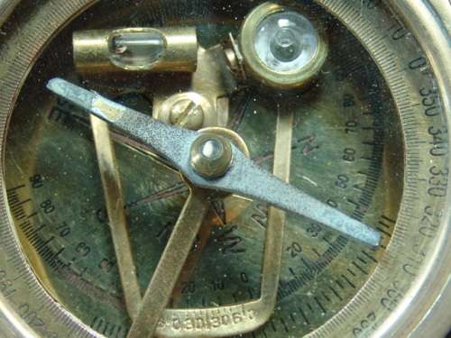 Vintage Sine Brass Nautical Compass