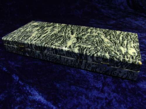 Vintage Sheffield "Valiant" Horn handle 3 piece Carvery Set  in original case