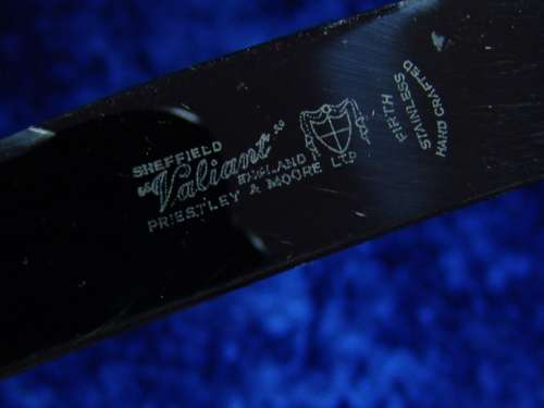 Vintage Sheffield "Valiant" Horn handle 3 piece Carvery Set  in original case