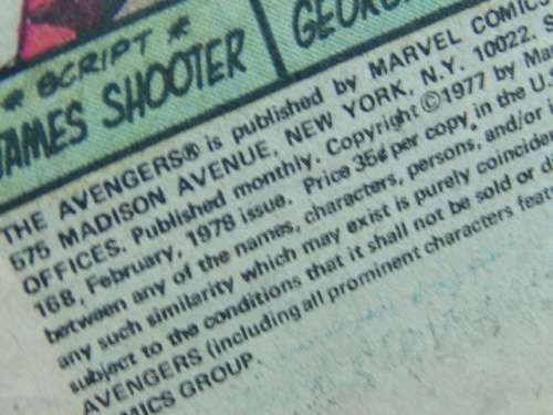 Vintage Avengers Vol. 1, No.168 - January 1978