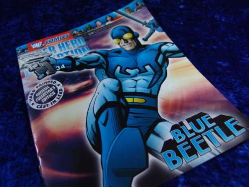 Collectable DC Lead action  Figurine - "Blue Beetle" - No.34