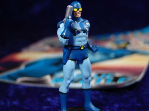 Collectable DC Lead action  Figurine - "Blue Beetle" - No.34