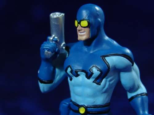 Collectable DC Lead action  Figurine - "Blue Beetle" - No.34