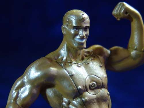 Collectable DC Super Hero Lead Figurine -"Gold". Eaglemoss