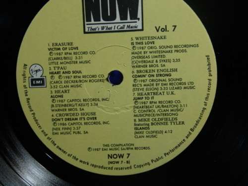 Now thats what I call Music 7-  LP - 1987
