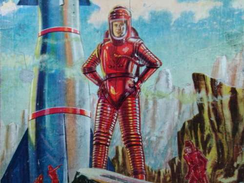 Vintage "The Space Story" Omnibus, Children's picture story Book - 1st Edition 1955