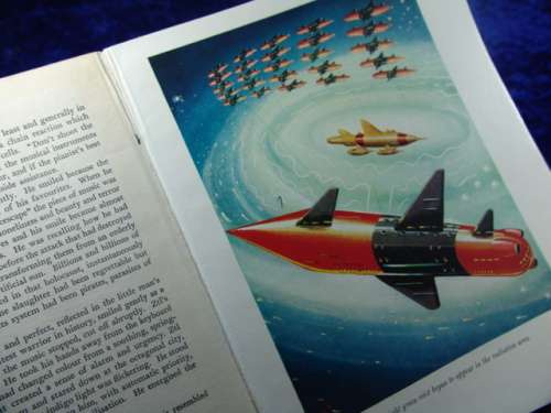 Vintage "The Space Story" Omnibus, Children's picture story Book - 1st Edition 1955