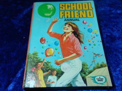 2 x Vintage story and educational children's Books "School Friend" Annual - 1975 and 1977