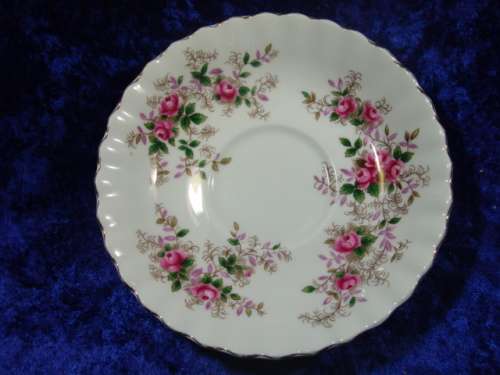 Vintage porcelain Royal Albert Saucer - "Lavender Rose"